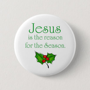 Badge Rond 5 Cm Jésus est la raison de la saison