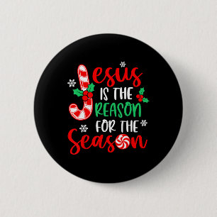 Badge Rond 5 Cm Jésus Est La Raison Pour La Saison Noël Noël Noël