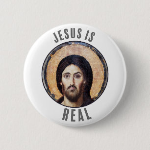 Badge Rond 5 Cm Jésus est réel