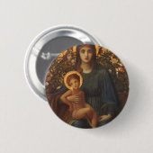 BADGE ROND 5 CM JÉSUS ET MARY (Devant & derrière)