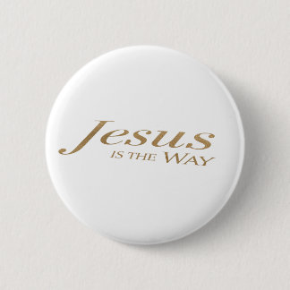 Badge Rond 5 Cm Jesus Is the Way – Christian Faith Button Patch