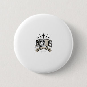 Badge Rond 5 Cm Jésus Le Chemin La Vérité La Vie Vintage Chrétien