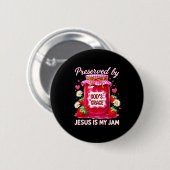 Badge Rond 5 Cm Jesus My Jam Strawberry Coquette Nk Preserved God’ (Devant & derrière)