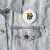 Badge Rond 5 Cm Jésus pleurant Erreur de syntaxe Codage Programmeu (En situation)