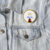 Badge Rond 5 Cm Jésus pour Bernie (En situation)