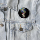 Badge Rond 5 Cm Jésus pour le monde (En situation)