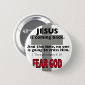 Badge Rond 5 Cm Jésus revient (Devant & derrière)