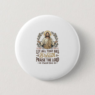 Badge Rond 5 Cm Jesus T-shirt graphique de culte acoustique Indie