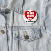 Badge Rond 5 Cm Jésus t'aime (En situation)
