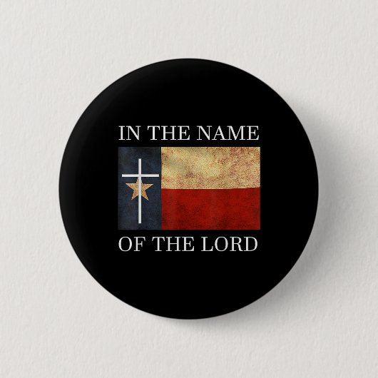 Badge Rond 5 Cm Jésus Texas chrétien (Devant)