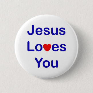 Badge Rond 5 Cm Jésus vous aime