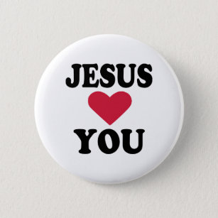 Badge Rond 5 Cm Jésus vous aime