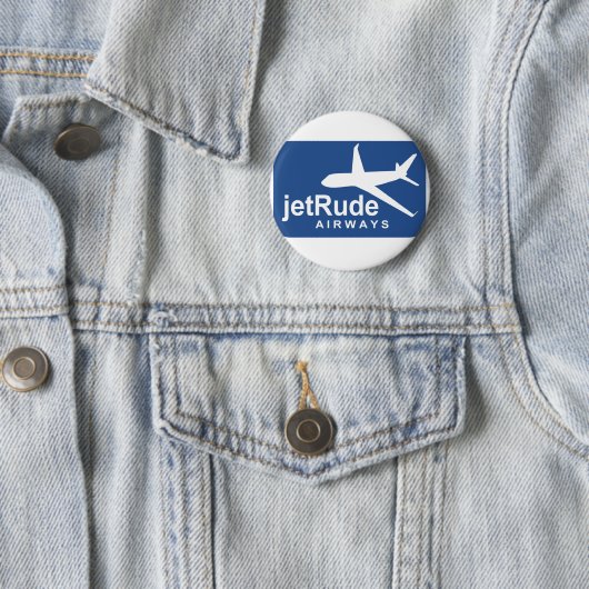 Badge Rond 5 Cm Jet Rude Air (En situation)