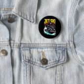 Badge Rond 5 Cm Jet Ski Cool (En situation)