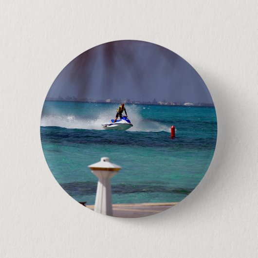 Badge Rond 5 Cm Jet Ski Paradise (Devant)