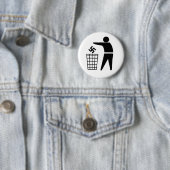 Badge Rond 5 Cm Jeter les fascistes (En situation)