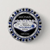 Badge Rond 5 Cm Jeton de Poker pour Enterrement de Vie de Garçon - (Devant)