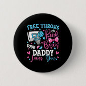 Badge Rond 5 Cm Jets gratuits ou vaches roses papa t'aime Mignonne (Devant)