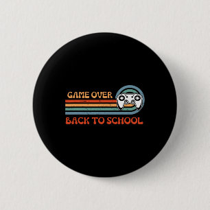 Badge Rond 5 Cm Jeu amusant de rentrée scolaire vidéo enseignant é