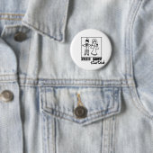 Badge Rond 5 Cm jeu au-dessus du jeu commencé épouser le T-shirt (En situation)