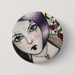 Badge Rond 5 Cm Jeu avec l'insigne de la mort