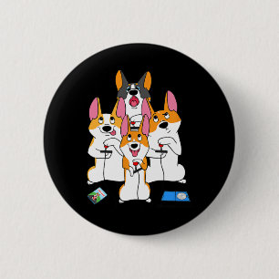 Badge Rond 5 Cm Jeu Corgi Vidéo Jeu Graphique Joueur Mème Jeu