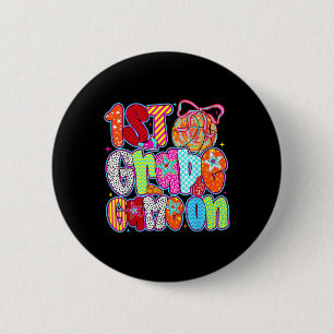 Badge Rond 5 Cm Jeu de 1ère année sur le basket-ball Sports Garçon