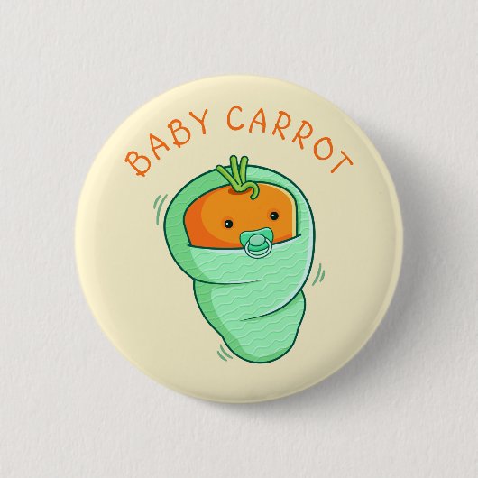 Badge Rond 5 Cm Jeu de carottes pour bébé (Devant)
