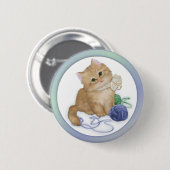 Badge Rond 5 Cm Jeu de chaton (Devant & derrière)