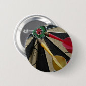 Badge Rond 5 Cm Jeu de Cible de flechettes (Devant & derrière)
