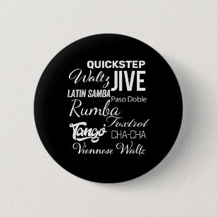 Badge Rond 5 Cm Jeu de danseuse de salle de bal