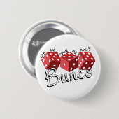 Badge Rond 5 Cm Jeu de dés Bunco (Devant & derrière)