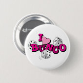 Badge Rond 5 Cm Jeu de dés Bunco (Devant & derrière)
