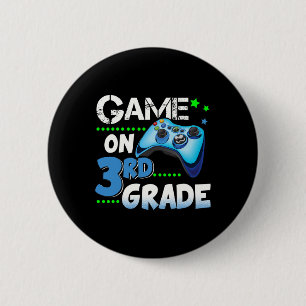 Badge Rond 5 Cm Jeu de divertissement de 3e année cadeau