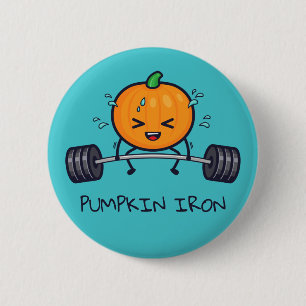 Badge Rond 5 Cm Jeu de fer citrouille