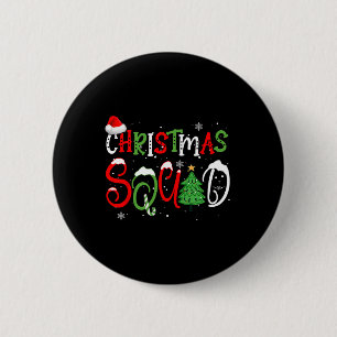 Badge Rond 5 Cm Jeu de Noël 2024 Funny Xmas Tree Family Matchi