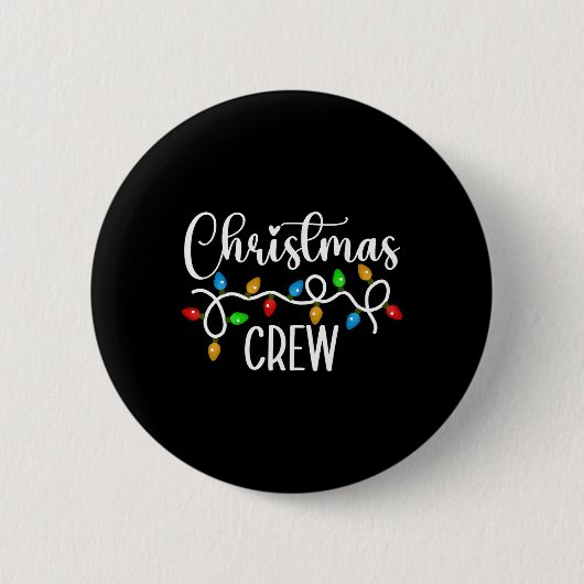 Badge Rond 5 Cm Jeu de Noël Éclairage Famille Correspondant Pyjama (Devant)