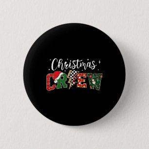 Badge Rond 5 Cm Jeu de Noël Éclairage Famille Correspondant Pyjama