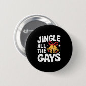 Badge Rond 5 Cm Jeu de Noël Homoue Funny Gay Lgbt Noël (Devant & derrière)