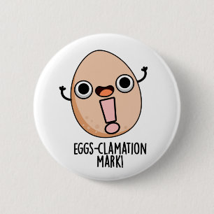 Badge Rond 5 Cm Jeu d'Oeufs Mark Funny Egg Pun