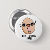 Badge Rond 5 Cm Jeu d'Oeufs Mark Funny Egg Pun (Devant & derrière)