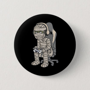 Badge Rond 5 Cm Jeu Halloween maman gamer effrayant garçons enfant