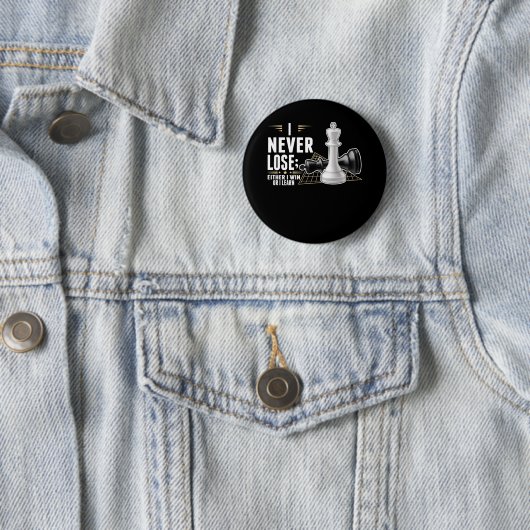 Badge Rond 5 Cm Jeu Smart Chess Player Intelligent Board (En situation)