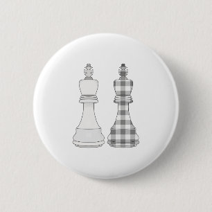 Badge Rond 5 Cm Jeu Sur Les Échecs