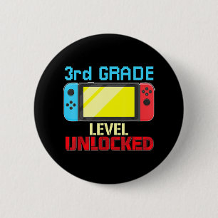 Badge Rond 5 Cm Jeu vidéo de niveau 3rd