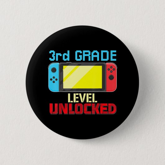 Badge Rond 5 Cm Jeu vidéo de niveau 3rd (Devant)