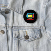 Badge Rond 5 Cm Jeu vidéo de niveau 3rd (En situation)