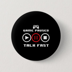Badge Rond 5 Cm Jeu Vidéo Drôle Pour Hommes Femmes Joueur Vidéo Jo