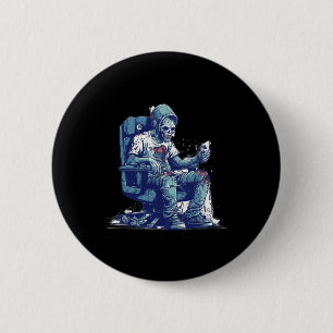 Badge Rond 5 Cm Jeu Zombie Halloween Costume Jeu vidéo jeu C