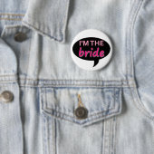 Badge Rond 5 Cm jeune mariée (En situation)